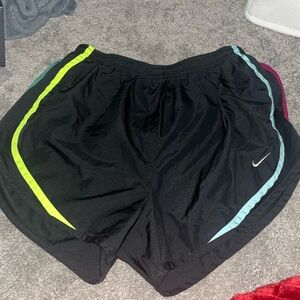 Multicolored nike shorts